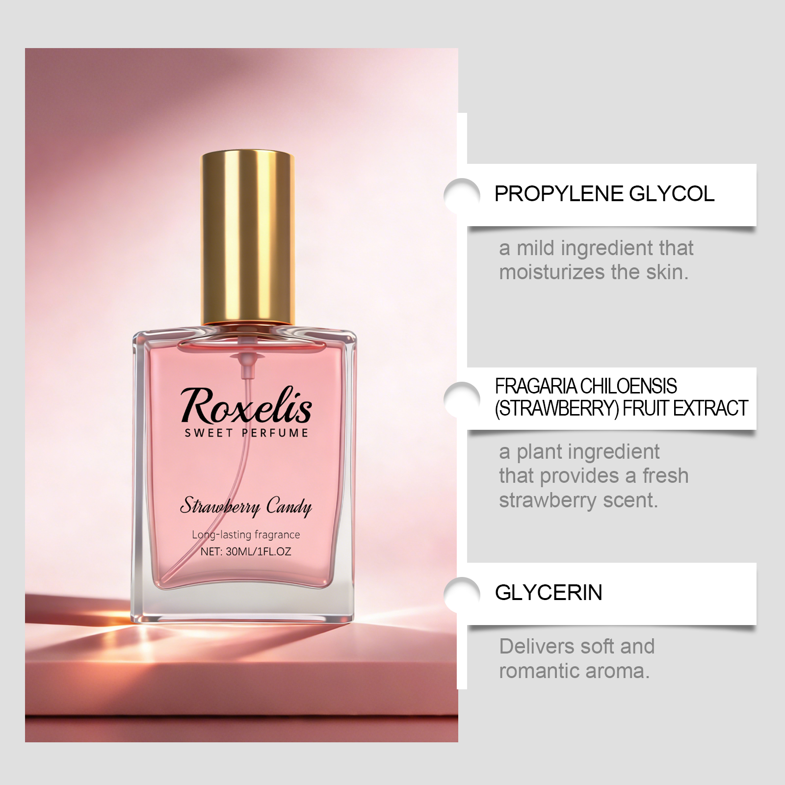 Strawberry Candy Sweet Fragran - Perfume Alcohol Fragrance ulasan dan harga